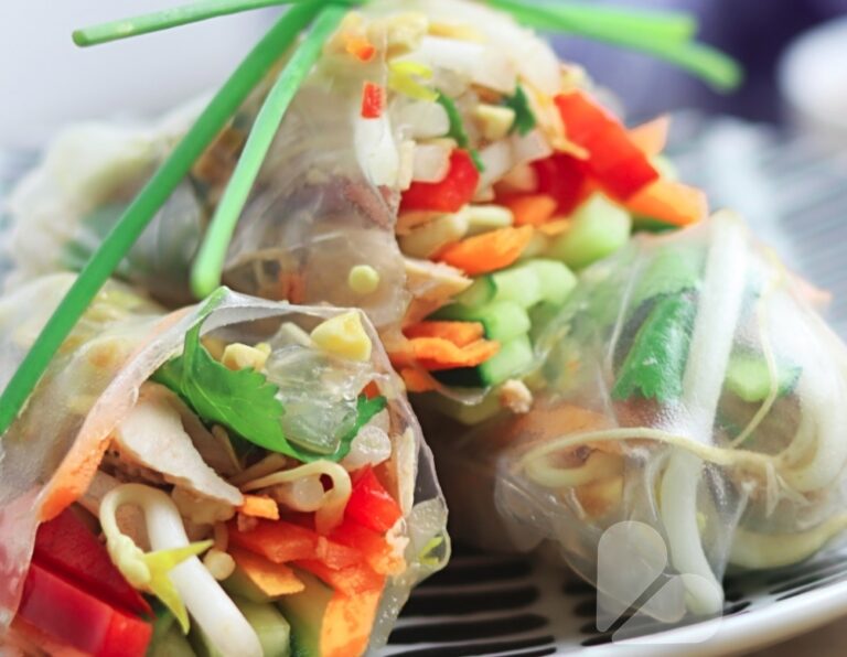 thai tuna & vegetable rice paper wraps messino fitness